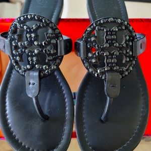 Tory Burch crystal Miller sandals